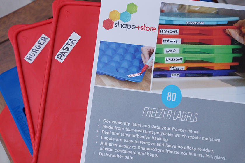 Set of 80 Freezer Safe Labels