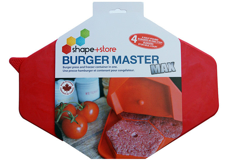 Burger Master MAX Innovative Burger Press and Freezer Container